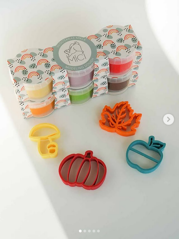 Looduslik ja ohutu MICI plastiliinivorm ja piparkoogivorm vahtraleht