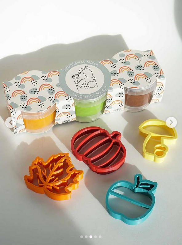 Looduslik ja ohutu MICI plastiliinivorm ja piparkoogivorm vahtraleht