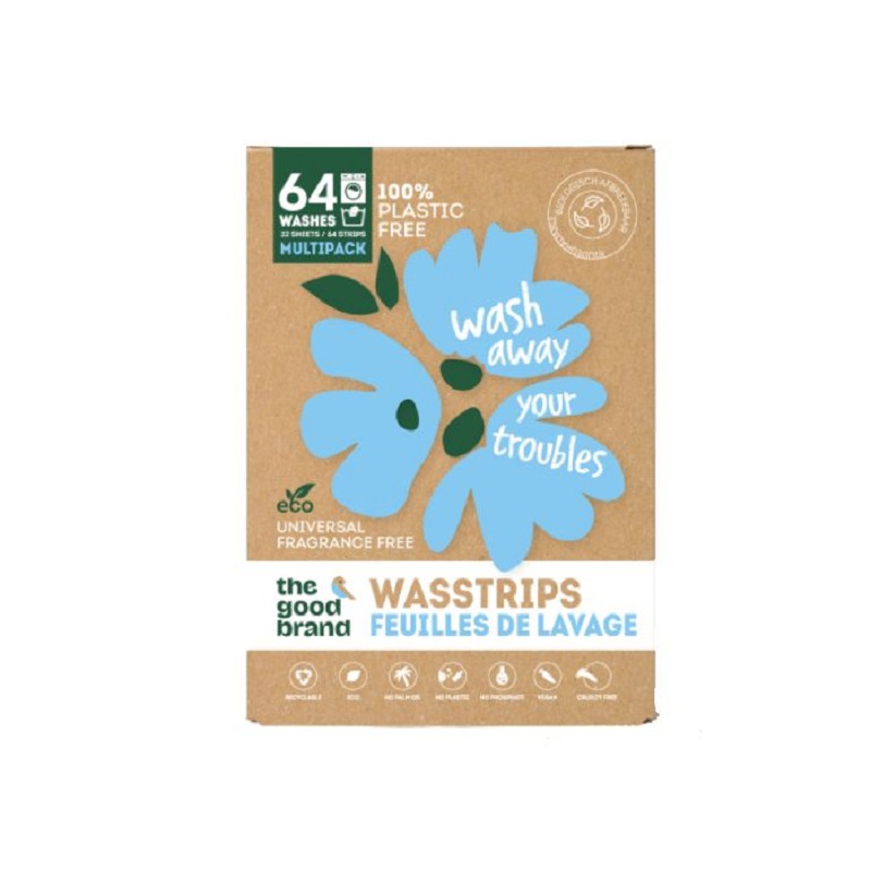 biolagunevad pesulehed plastivabas pakendis THE GOOD BRAND lõhnatu pesulehed