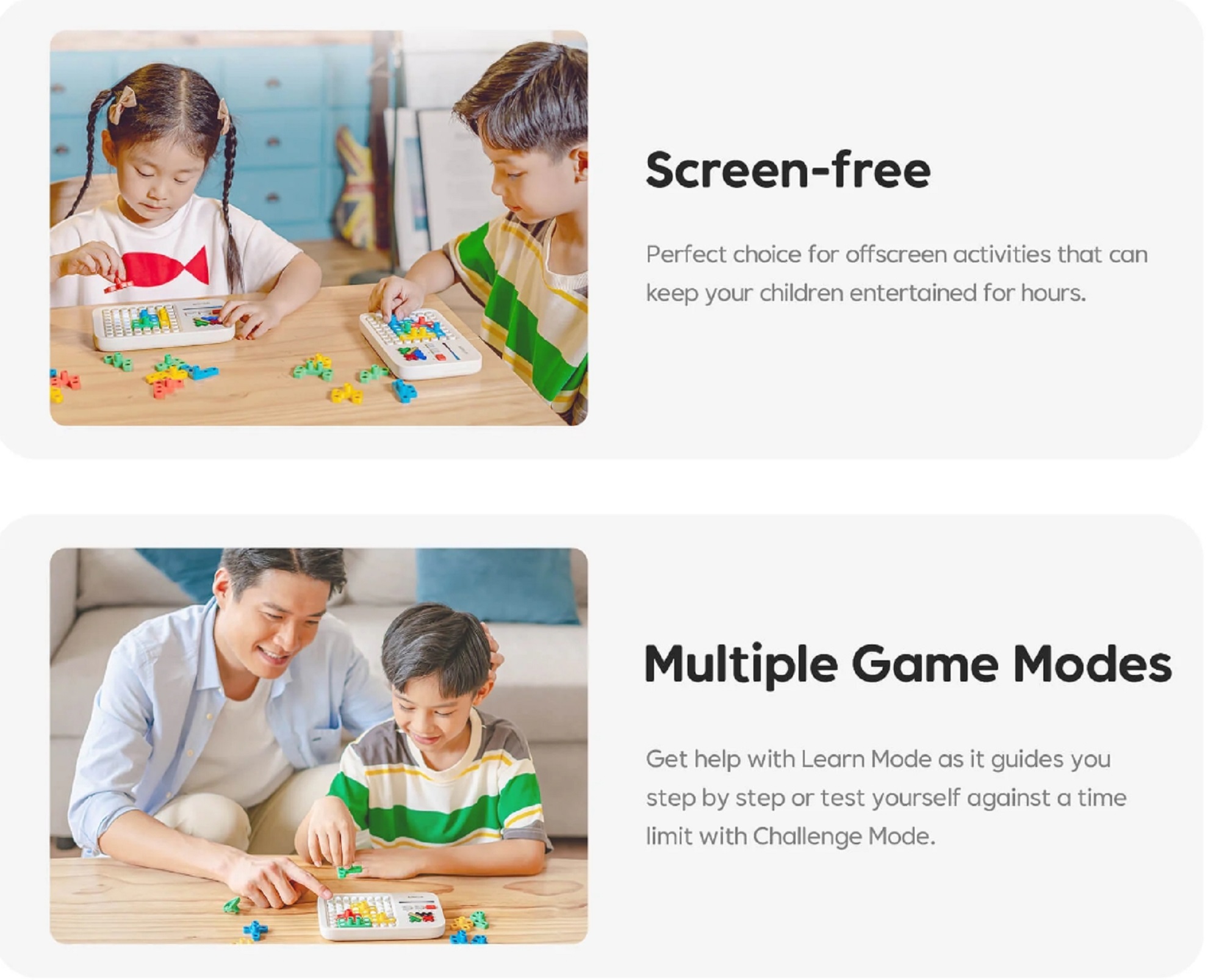 Nutikas ja ekraanivaba Interaktiivne mängukonsool GiiKer "Super Blocks" - 1000+ väljakutset, suurepärane tegevus reisile, autosõiduks