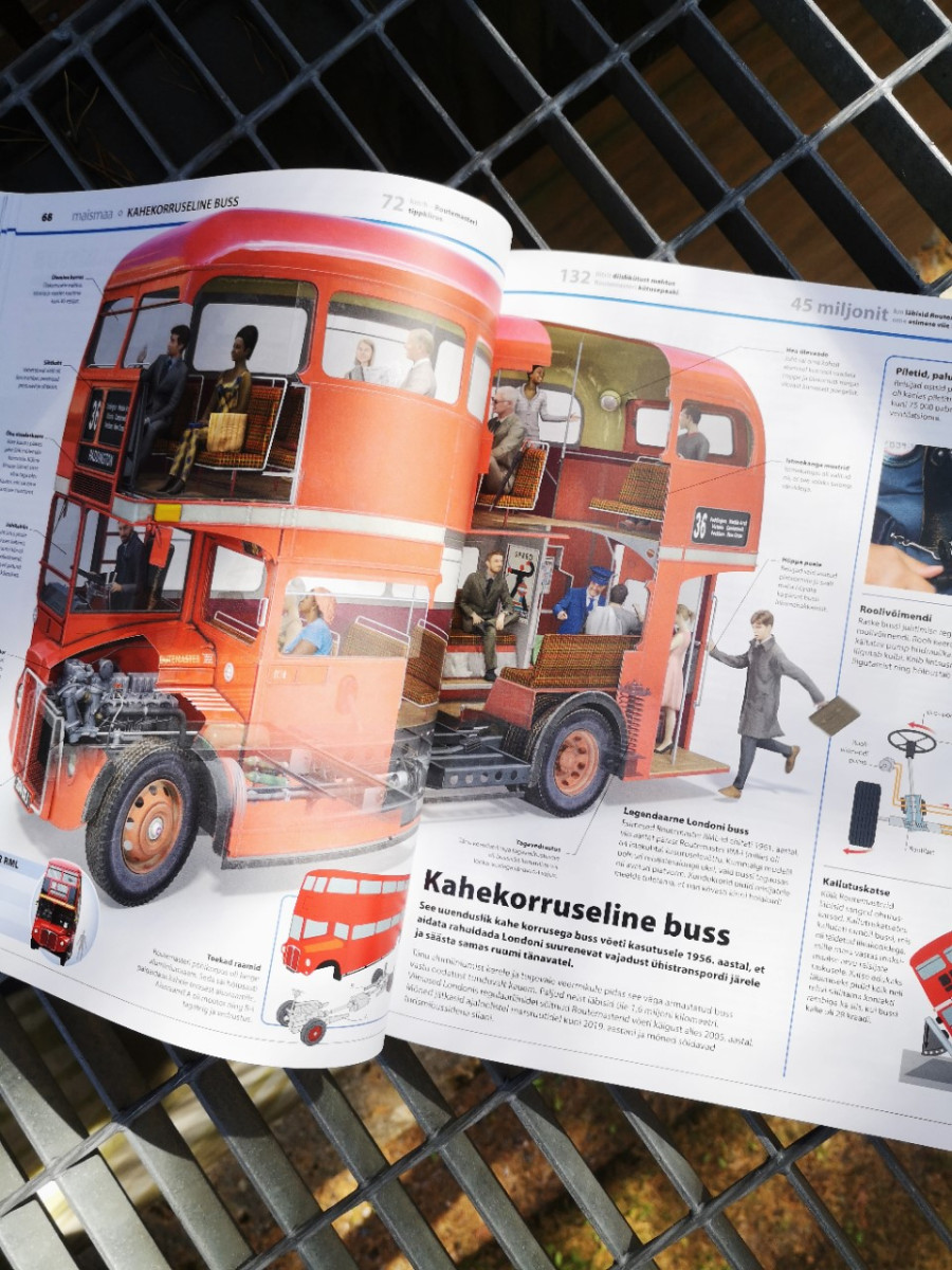 Raamat „Teadmiste entsüklopeedia. Transport“ kõvade kaantega Illustratsiooniderohke entsüklopeedia maa-, vee- ja õhusõidukitest