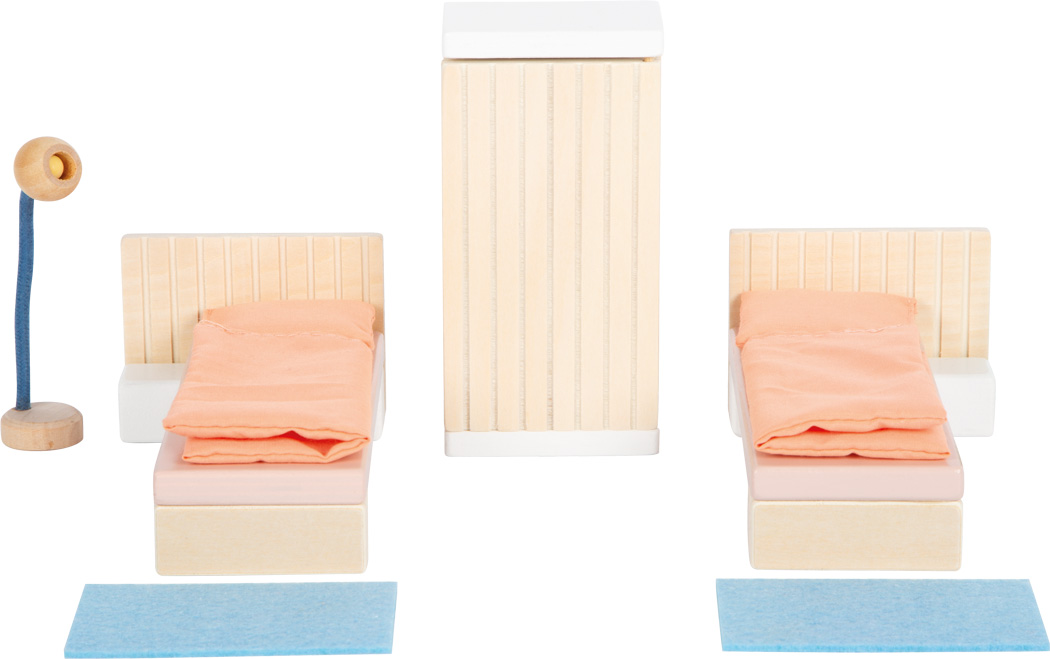 Põhjamaise disainiga puidust nukumaja koos mööbliga ja katuse­terassiga Suur kolmekorruseline puidust nukumaja lastele