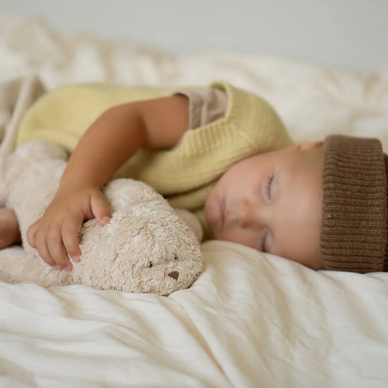 Nutusensoriga rahustav MOONIE 2.0 kaisuhüljes beebile roosa müra ja öölambiga