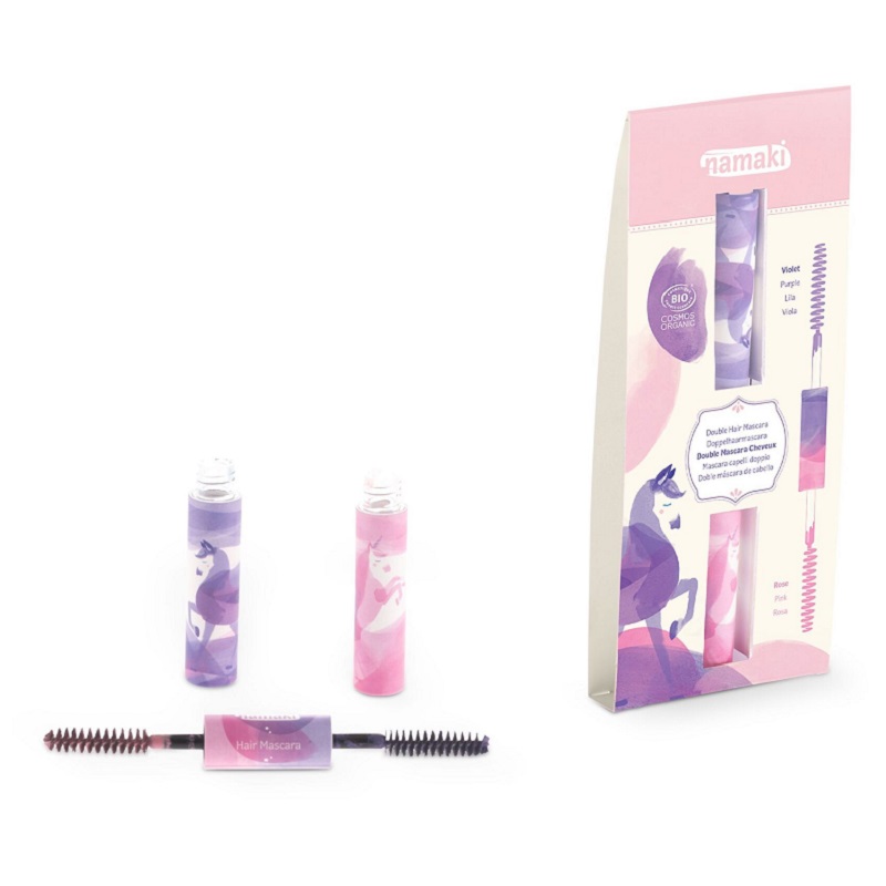 Namaki Laste orgaaniline ajutine juuksevärv – Lilla–Roosa