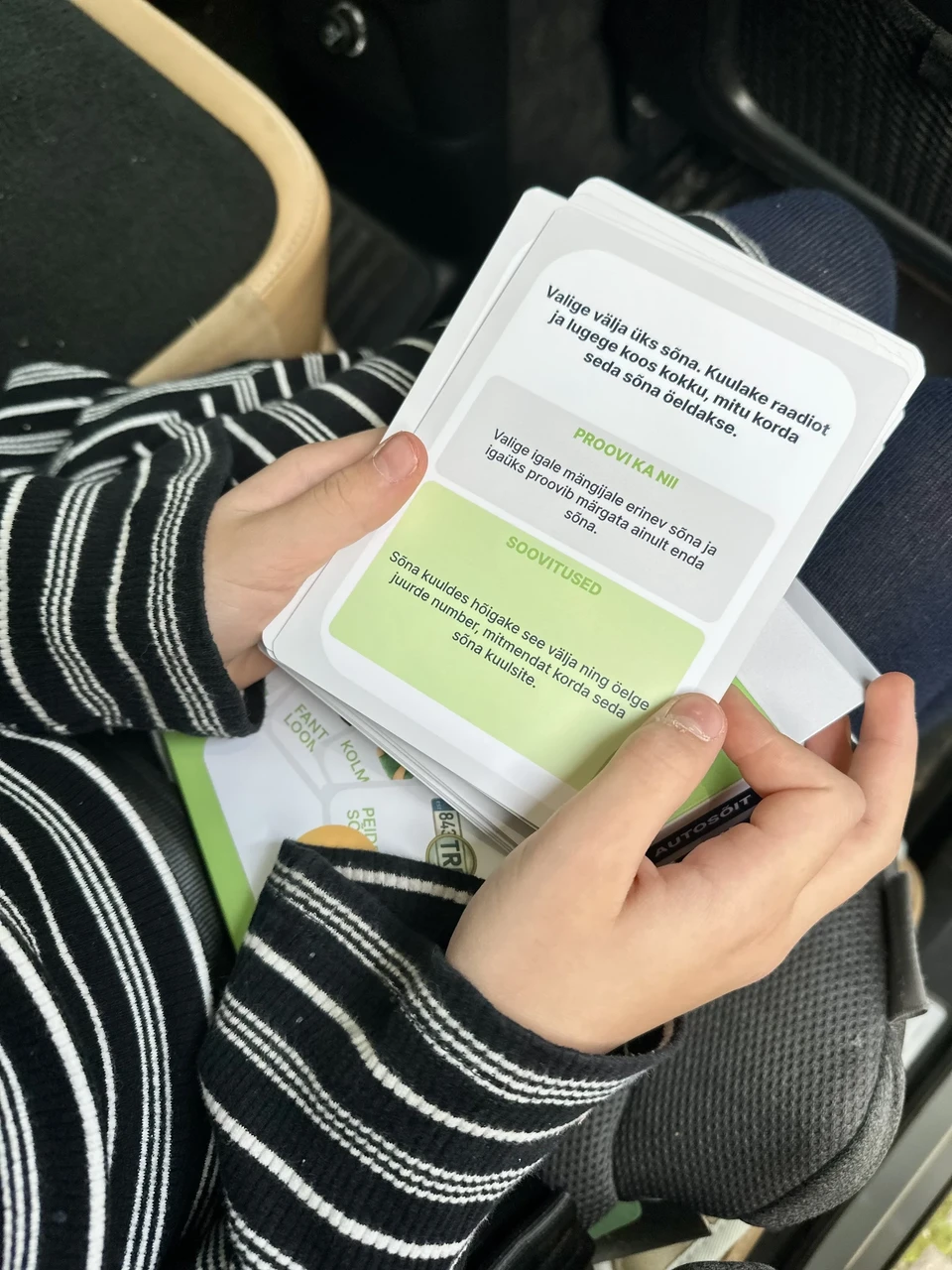 Tegevuskaardid autosõitudeks lastele ja peredele Mängukaardid autos – loovus, tähelepanu ja mälu