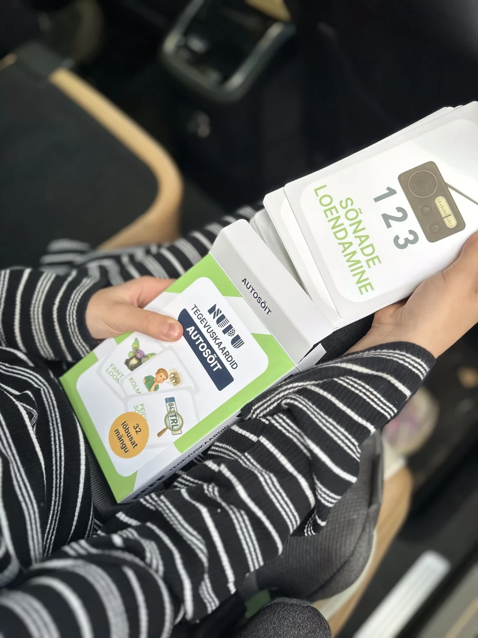 Tegevuskaardid autosõitudeks lastele ja peredele Mängukaardid autos – loovus, tähelepanu ja mälu