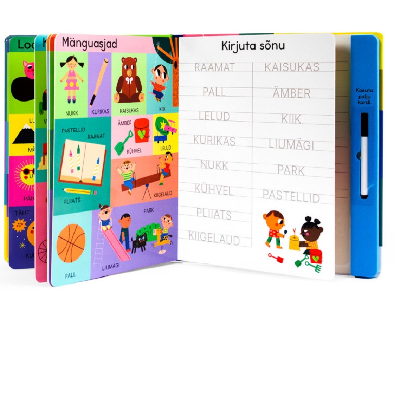 Korduvkasutatav laste harjutusraamat „100 sõna“