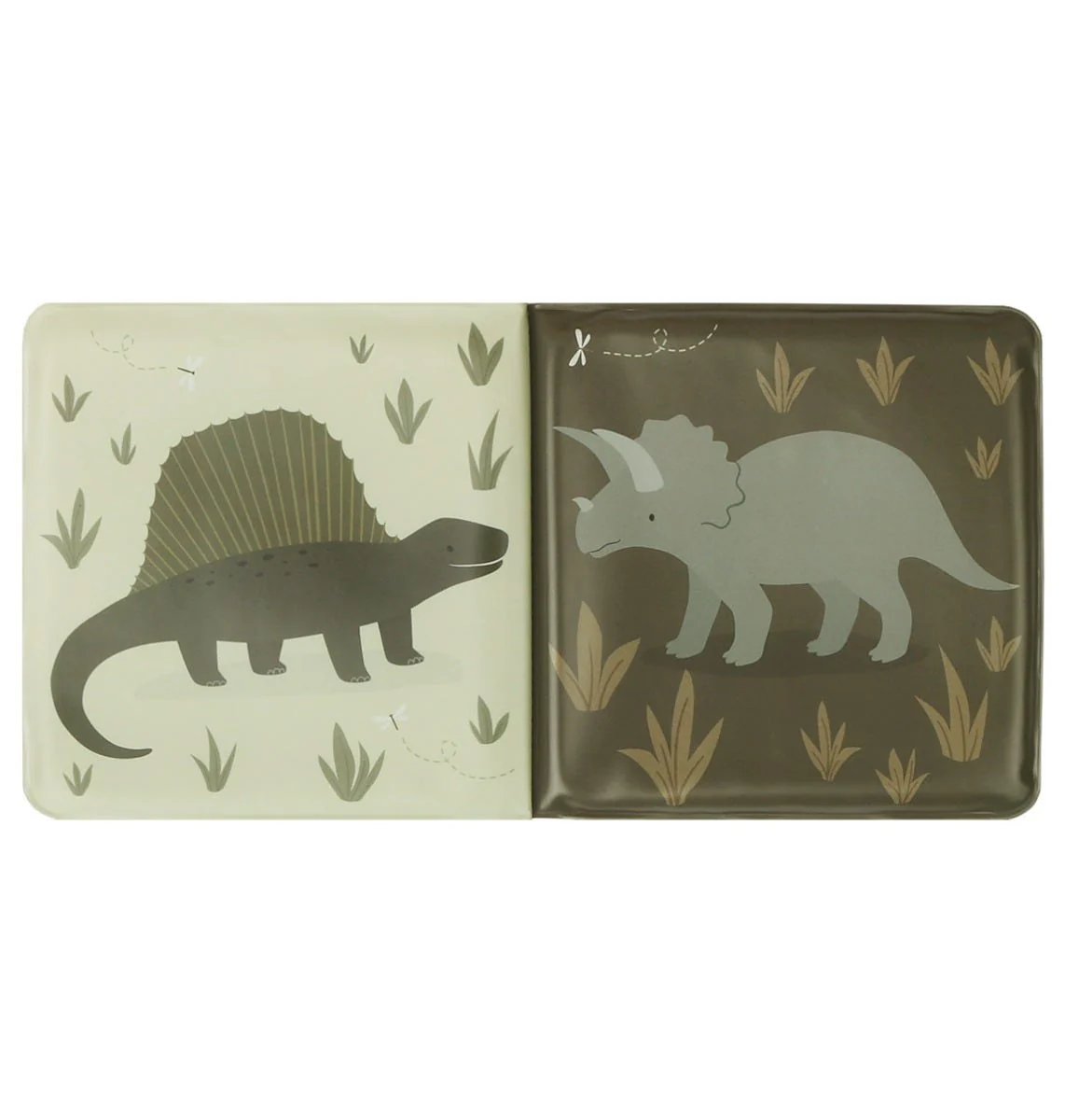 veekindel ja pehme A Little Lovely Company dinosauruse vanniraamat