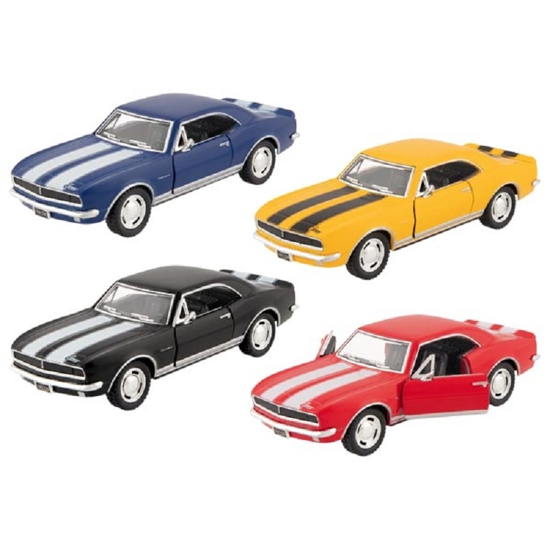 Metallist Camaro Z 1967 mudelauto – tagasitõmmatav mootor Realistlik die-cast Camaro mänguauto skaalas 1:37