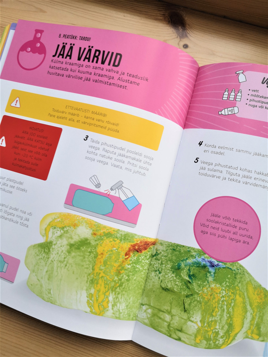 Köögikatsed lastele – teaduslik katseraamat 7–11-aastastele Uuri ja avasta – laste teaduskatsete raamat