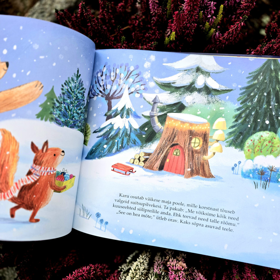 Laste jõuluraamat „Nelja sõbra jõulupuu“ – talvine lugu sõprusest