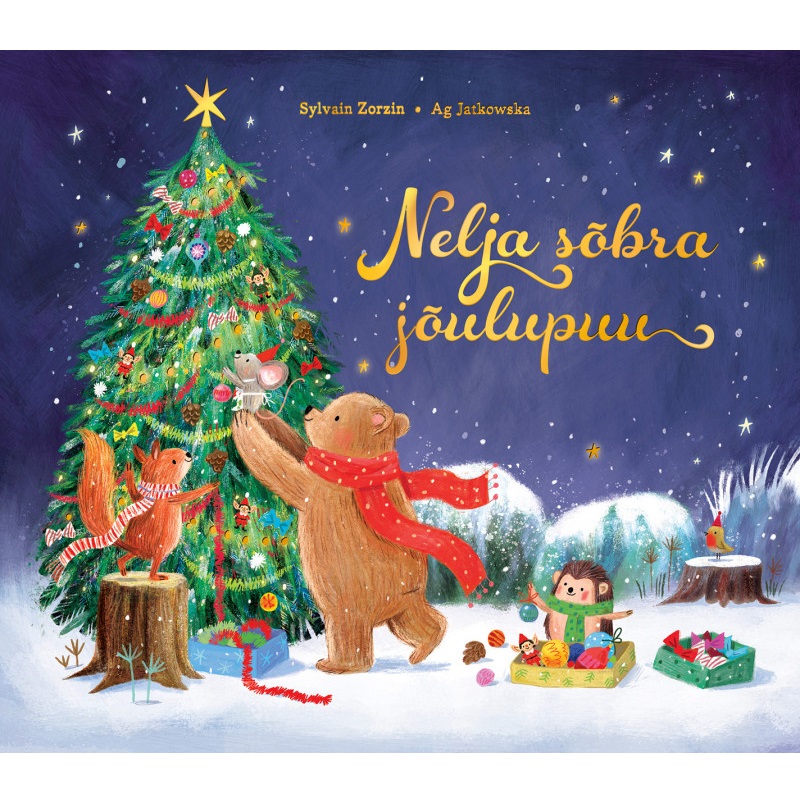 Laste jõuluraamat „Nelja sõbra jõulupuu“ – talvine lugu sõprusest