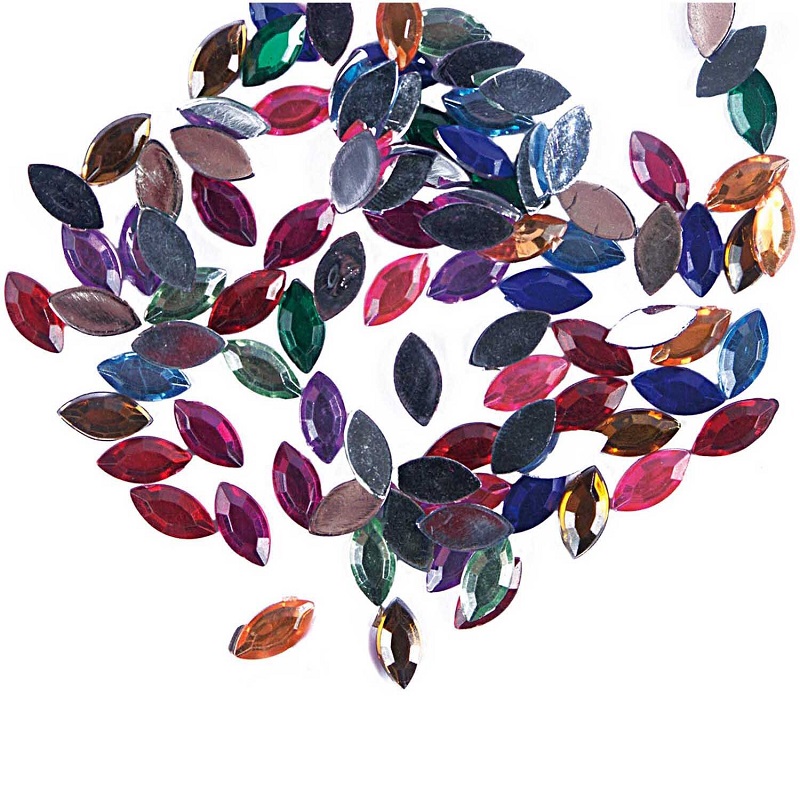 Mitmevärvilised kalliskivid meisterdamiseks 50 tk loovtöödeks