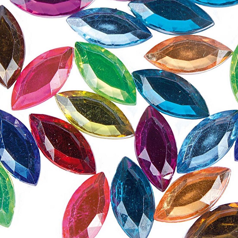 Mitmevärvilised kalliskivid meisterdamiseks 50 tk loovtöödeks