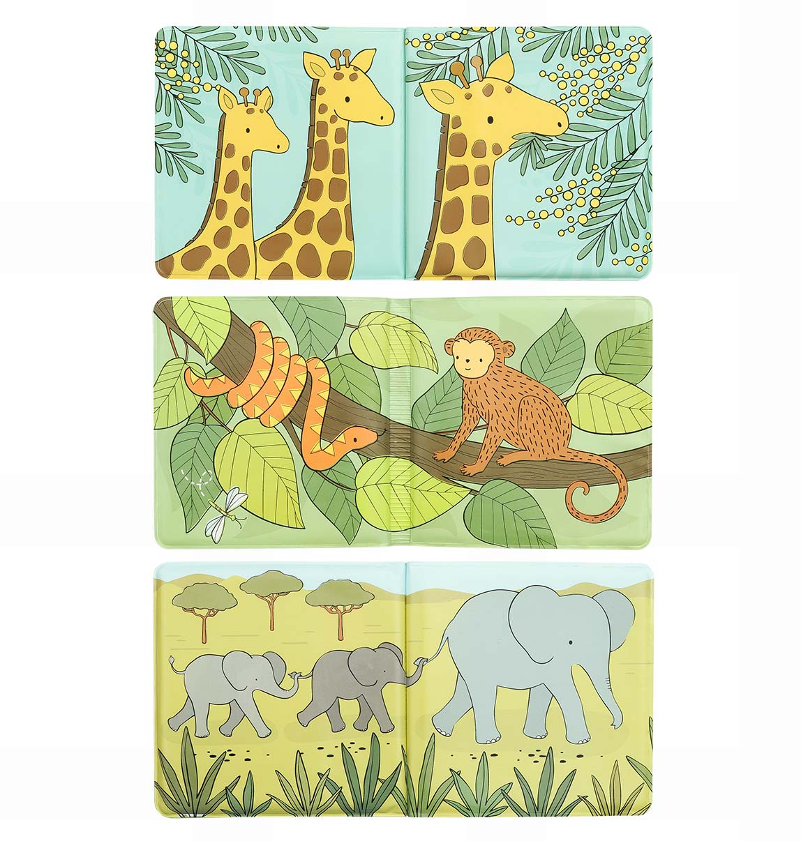 veekindel ja pehme A Little Lovely Company veega värvuv võluraamat ja vanniraamat