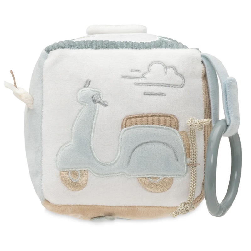 Jollein Riputatav aktiivsuskuubik Rännuteel – On The Go beebimänguasi Aktiivsuskuubik peegliga ja krõbiseva võtmega