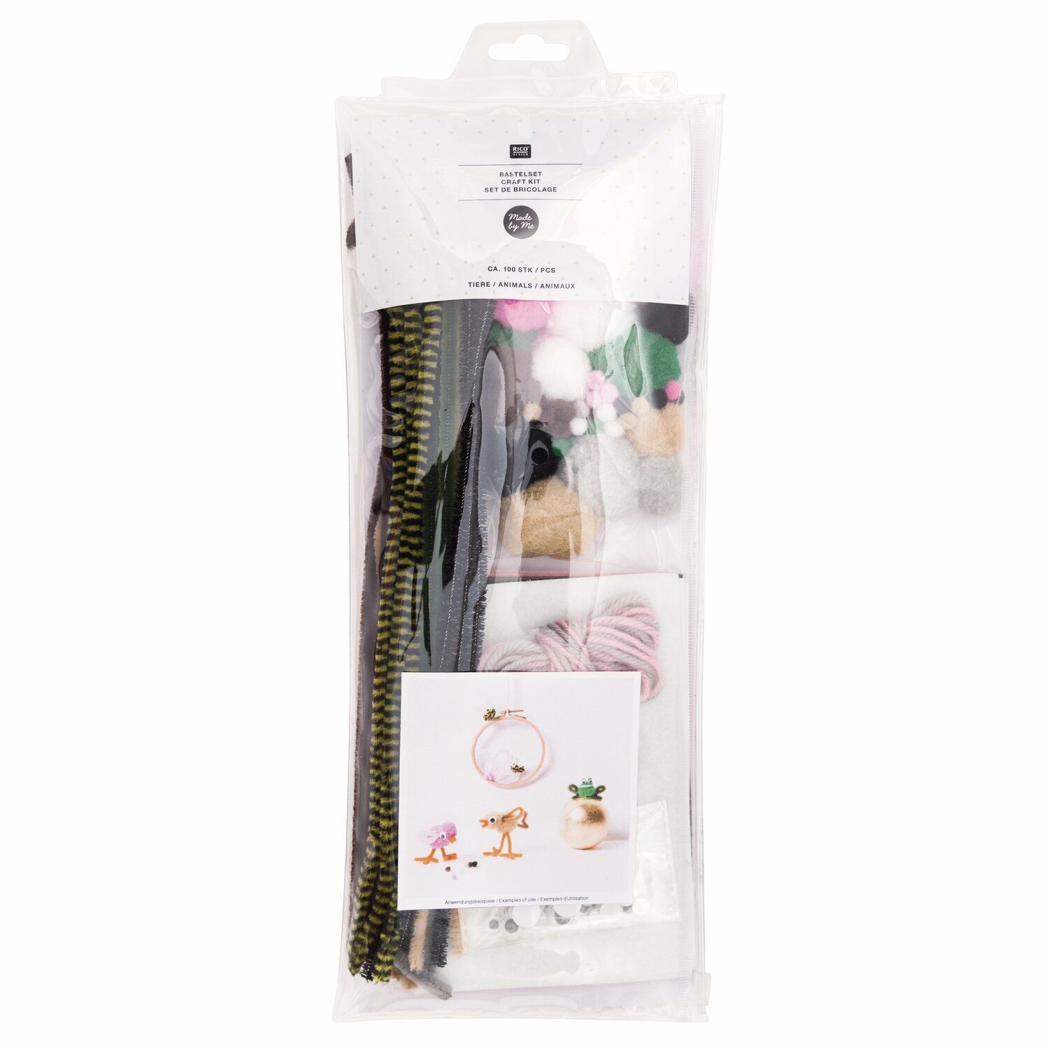 DIY meisterduskomplekt loomad – ca 100-osaline loovkomplekt lastele