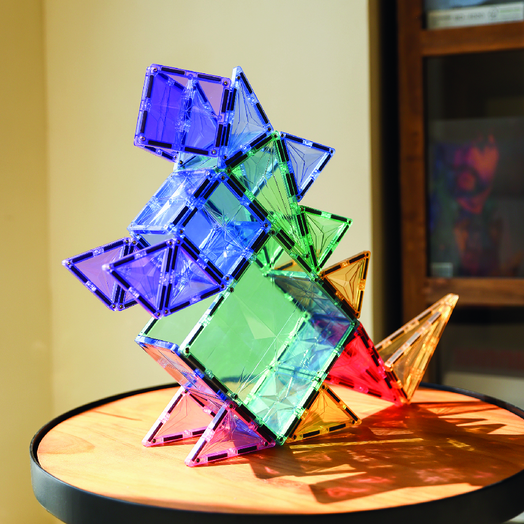 Cleverclixx magnetklotsid 125 tk pastelne suur stardikomplekt