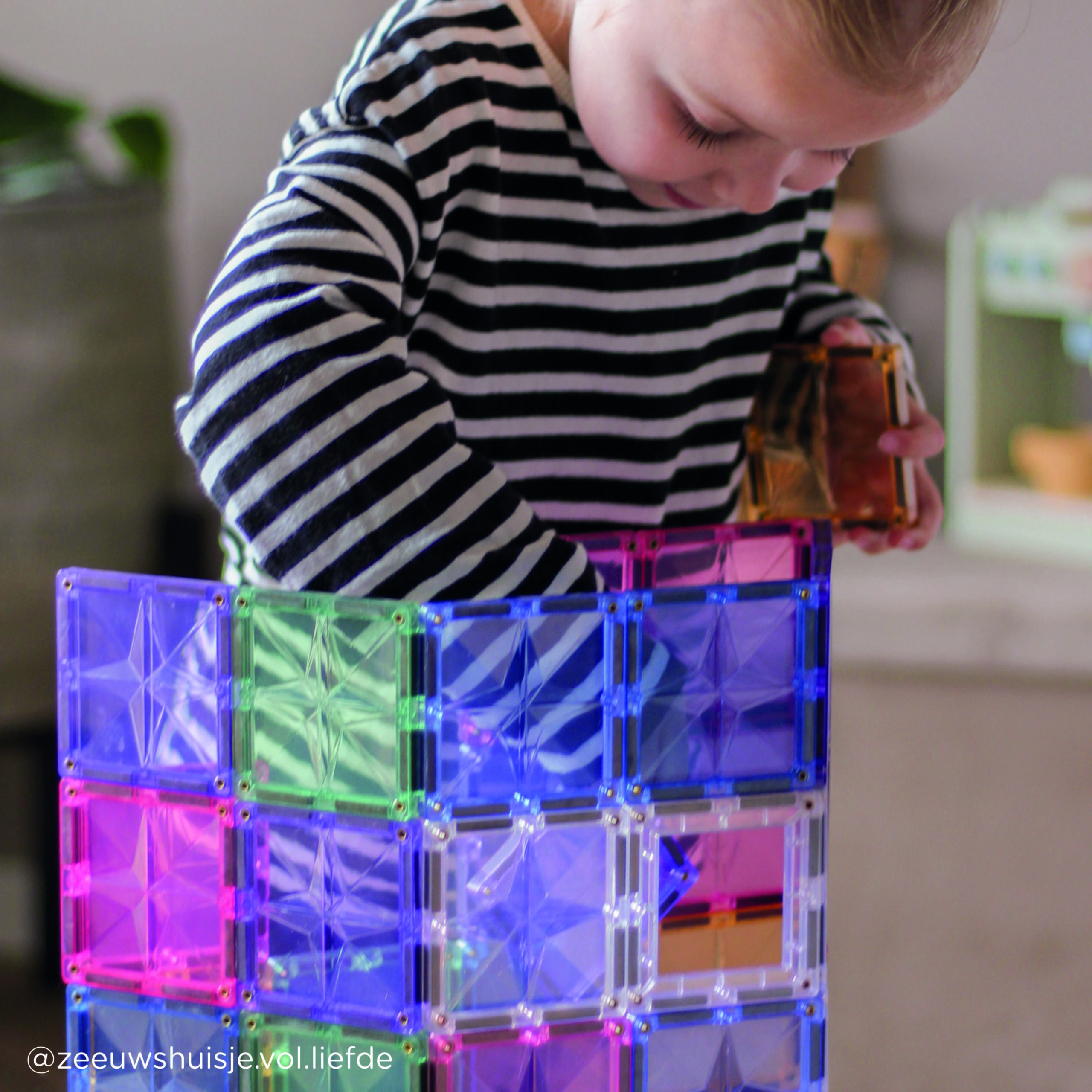 Cleverclixx magnetklotsid 125 tk pastelne suur stardikomplekt