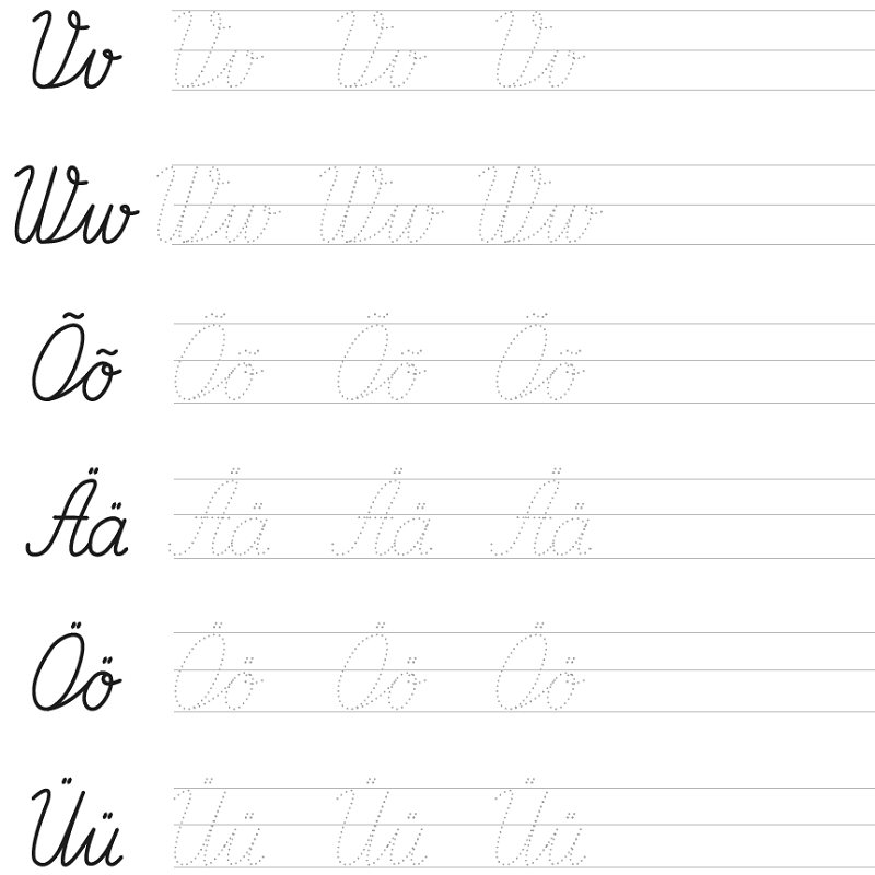 siduskirja harjutused eesti keeles Tasuta allalaaditav seotud tähtede kirjutamise tööleht – prinditav