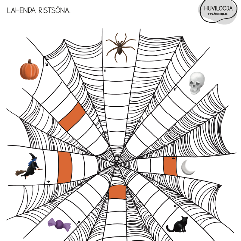 Tasuta töölehed sügiseks – ristsõna ja värvimine