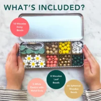 Cotton Twist Daisy Bracelet Bead Kit Karikakrad – käevõru helmeste komplekt