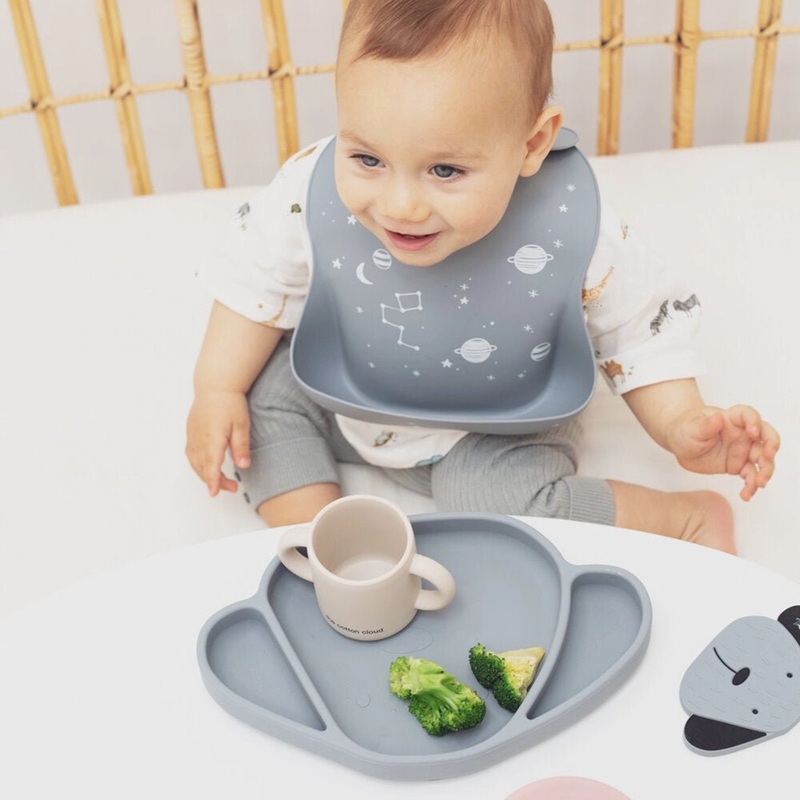 Iminapaga silikoonist taldrik lapsele – tugev suction cup ja turvaline söögiaeg