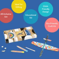 Cotton Twist Plane Craft Kit activity box – lennuki meisterdamiskomplekt