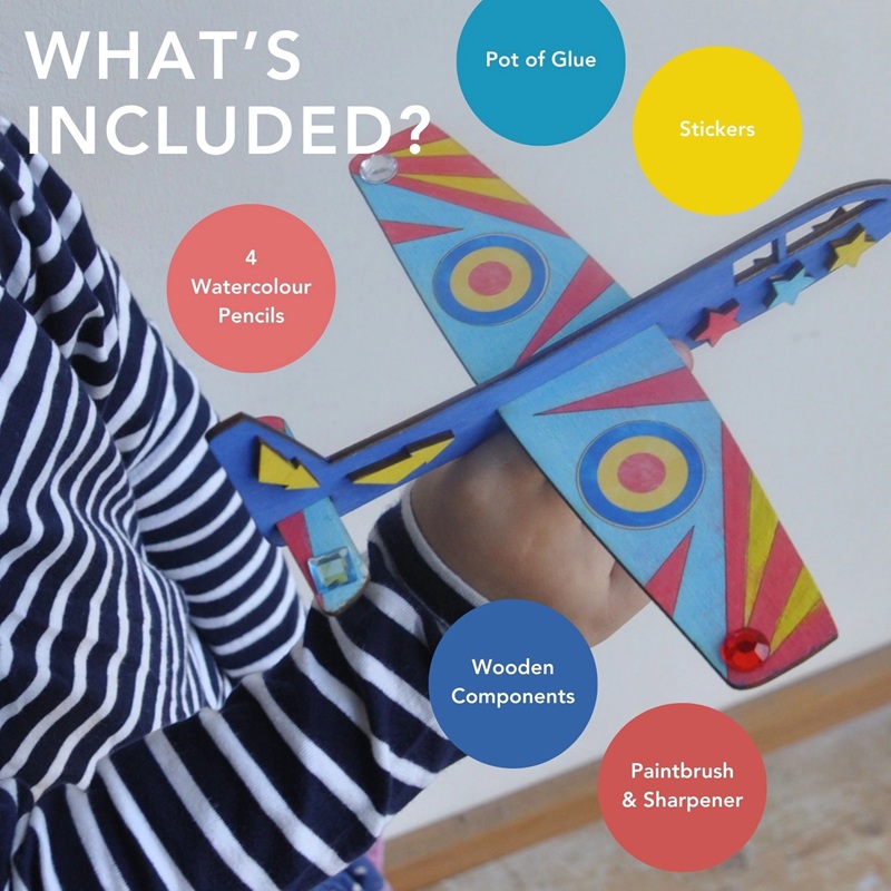 Cotton Twist Plane Craft Kit activity box – lennuki meisterdamiskomplekt