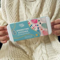 Cotton Twist Springtime Stitches munakaunistuste komplekt – lihavõtte meisterdamiskomplekt munadepühadeks