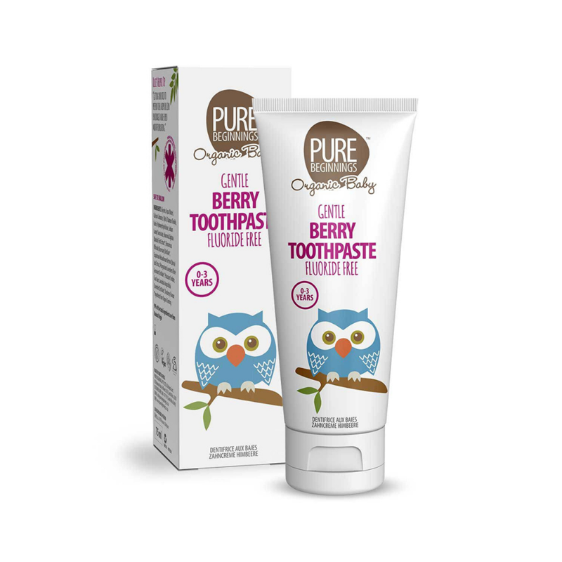 Pure Beginnings marjane hambapasta ksülitooliga 75 ml – fluoriidivaba 0+ Marjane hambapasta beebile alates sünnist