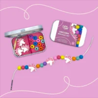 Cotton Twist Bracelet Bead Kit – käevõru helmeste komplekt ükssarvik