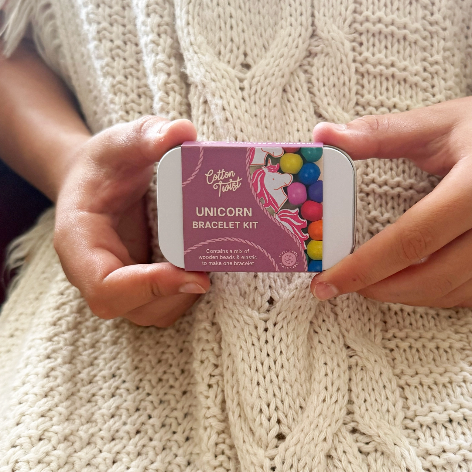 Cotton Twist Bracelet Bead Kit – käevõru helmeste komplekt ükssarvik Cotton Twist Bracelet Bead Kit – käevõru helmeste komplekt ükssarvik