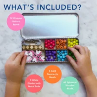 Cotton Twist Bracelet Bead Kit – käevõru helmeste komplekt ükssarvik