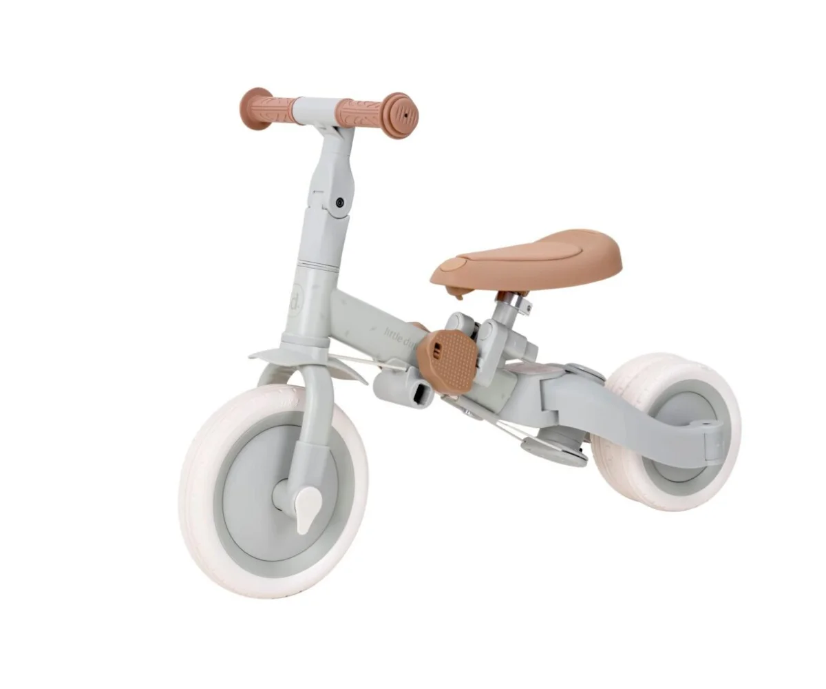 Little Dutch jalgratas 4-ühes lükkesangaga – kolmerattaline ja tasakaaluratas