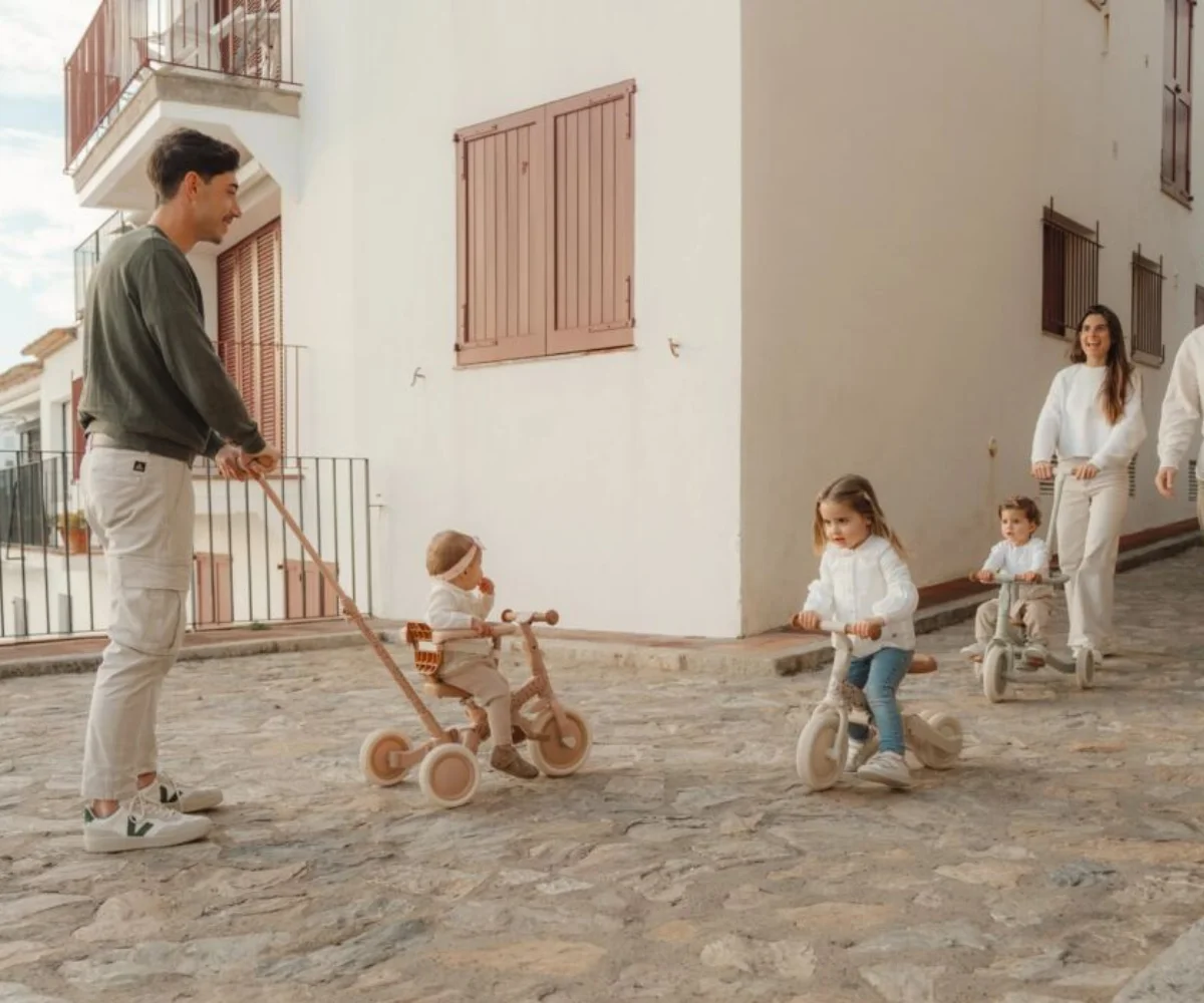 Little Dutch jalgratas 4-ühes lükkesangaga – kolmerattaline ja tasakaaluratas