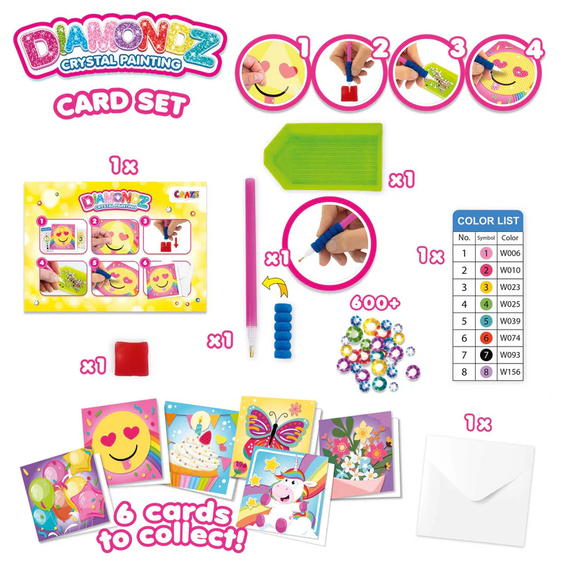 Teemantkividega kaardid meisterdamiseks – peenmotoorika ja keskendumise arendamine