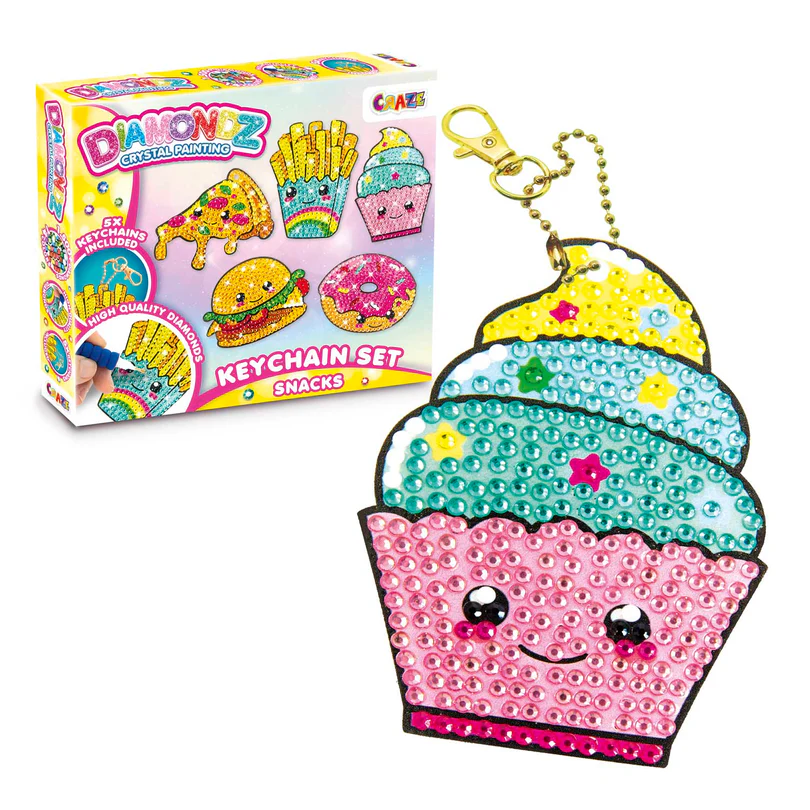 Teemantmosaiik Snäkid võtmehoidjad 6+ – Diamondz võtmehoidjate meisterdamiskomplekt