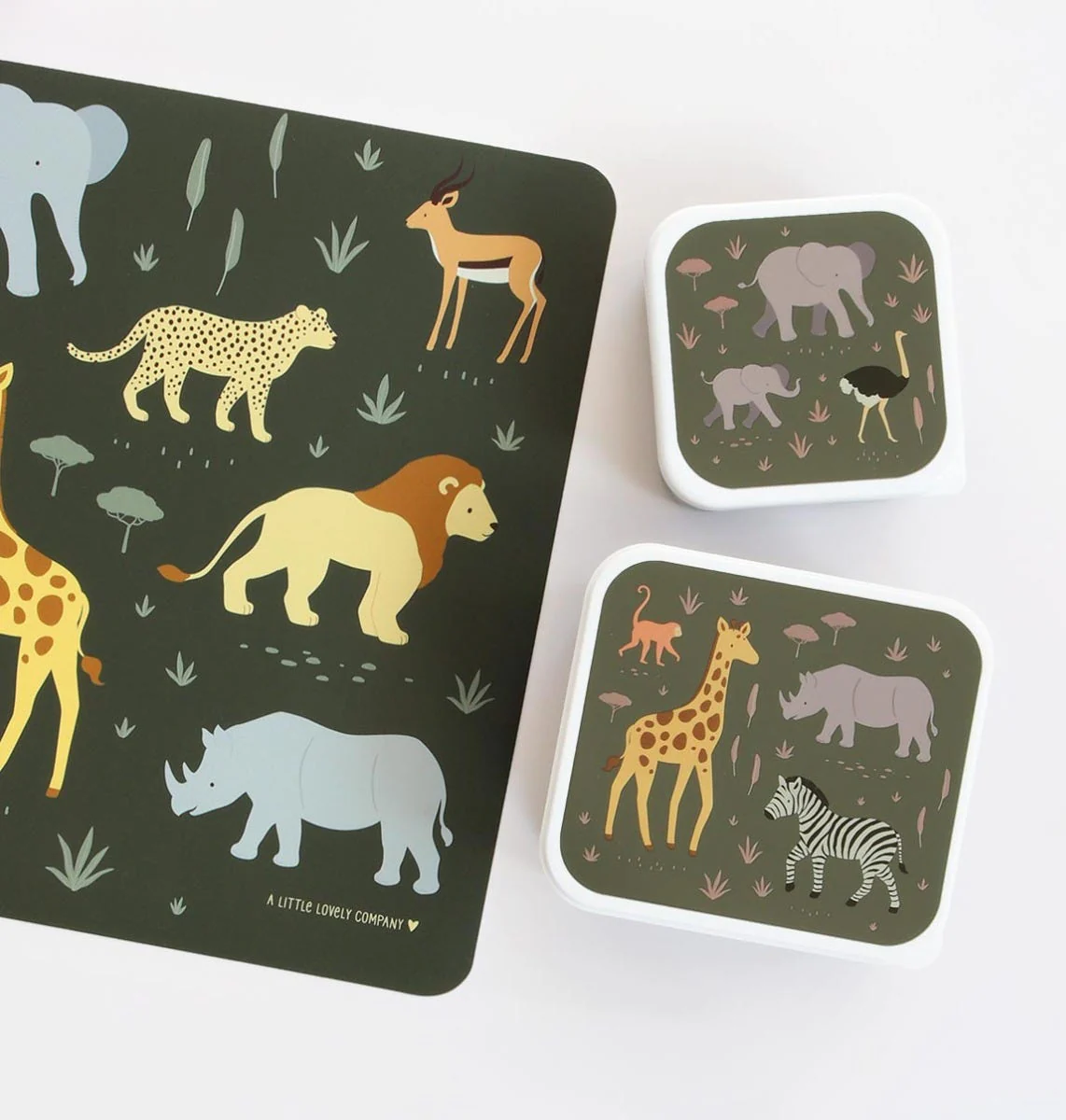 A Little Lovely Company lauamatt vinüülist 45x34 cm