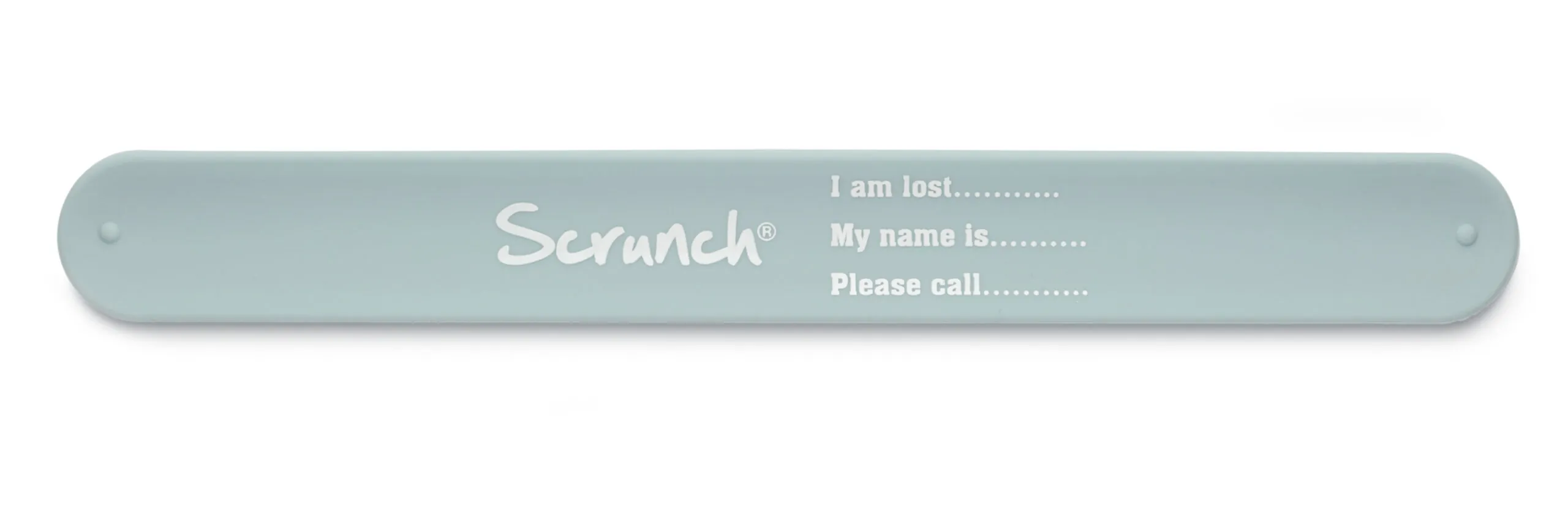 Scrunch laste randmepael nime ja telefoninumbriga Lapse turvapael randmele silikoonist