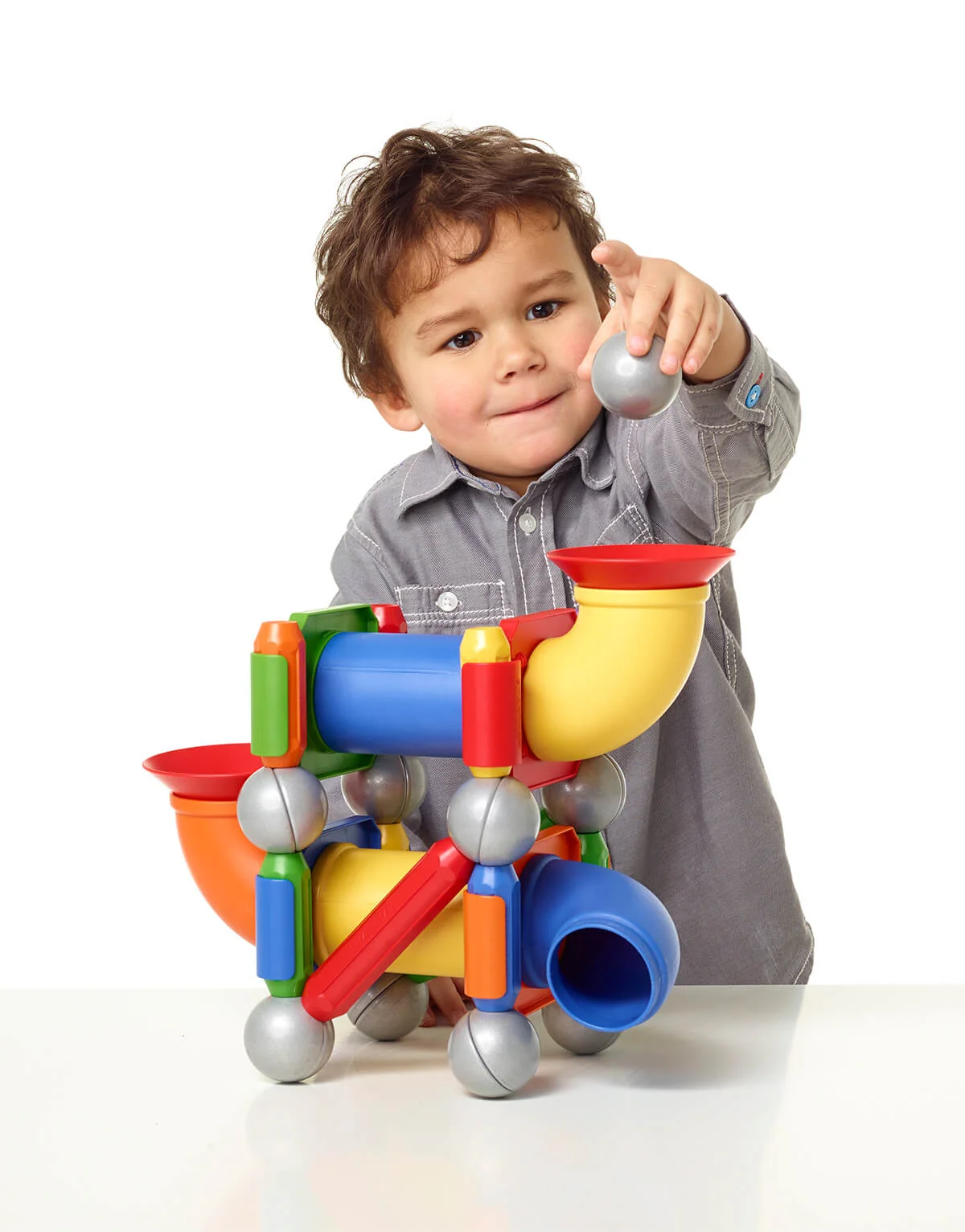 SmartMax ehita ja veereta 30 osa magnetmäng magnetklotside pallirada