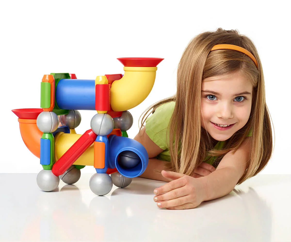 SmartMax ehita ja veereta 30 osa magnetmäng magnetklotside pallirada