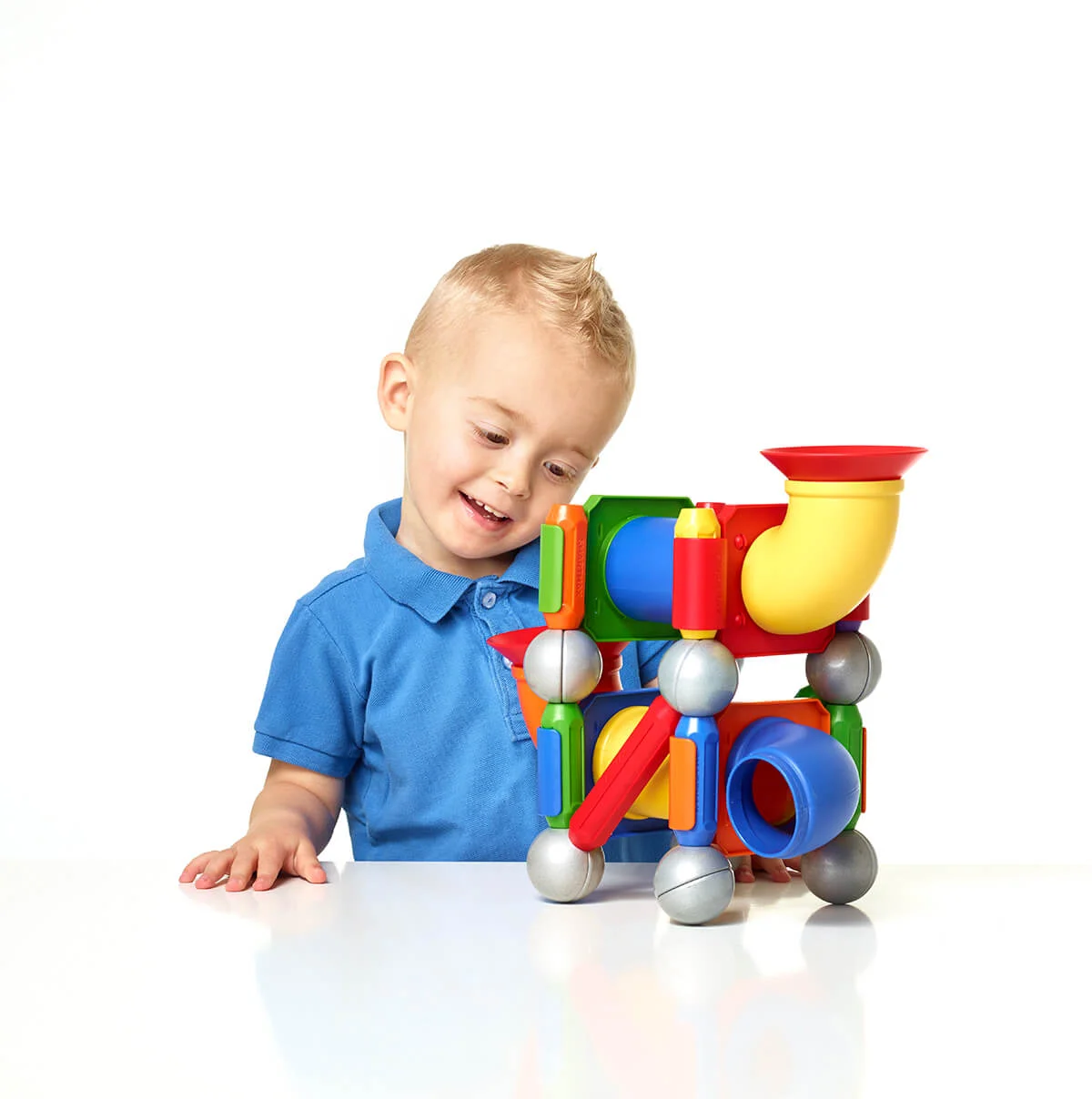 SmartMax ehita ja veereta 30 osa magnetmäng magnetklotside pallirada