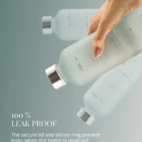 750 ml EQUA klaaspudel veejoomise meeldetuletusega