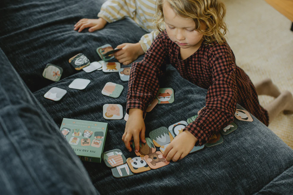 Tu Tu Family Mix and Match Game laste kaardimäng loomadega Laste paaride leidmise ja memoriini mäng