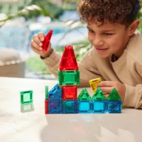Cleverclixx Mini Tiles Rainbow magnetklotsid metallkarbis reisile kaasa