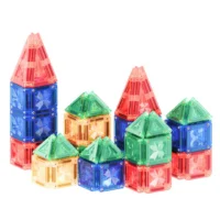 Cleverclixx Mini Tiles Rainbow magnetklotsid metallkarbis reisile kaasa