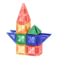 Cleverclixx Mini Tiles Rainbow magnetklotsid metallkarbis reisile kaasa