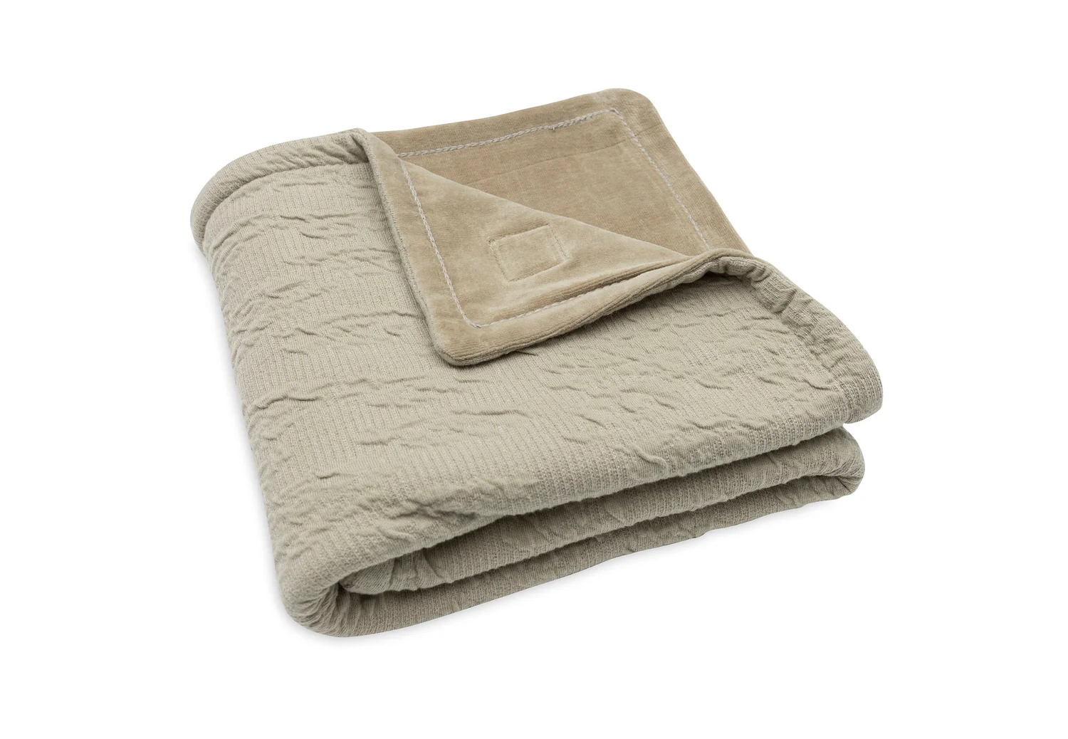 Jollein Soft Waves beebitekk fliisvoodriga 75 x 100 cm Olive Green
