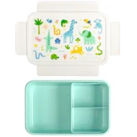 A Little Lovely Company bento-lõunakarp lapsele Robotimustriga laste lõunakarp eemaldatava kahe lahtriga sisuga A Little Lovely Company bento-lõunakarp lapsele Robotimustriga laste lõunakarp eemaldatava kahe lahtriga sisuga